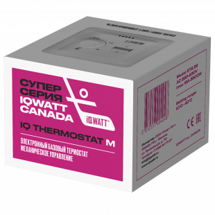 Терморегулятор с ручным управлением IQ THERMOSTAT M (white)